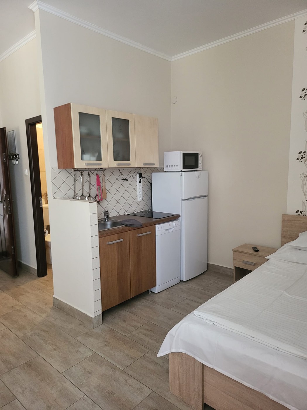A négyfős apartman konyhája